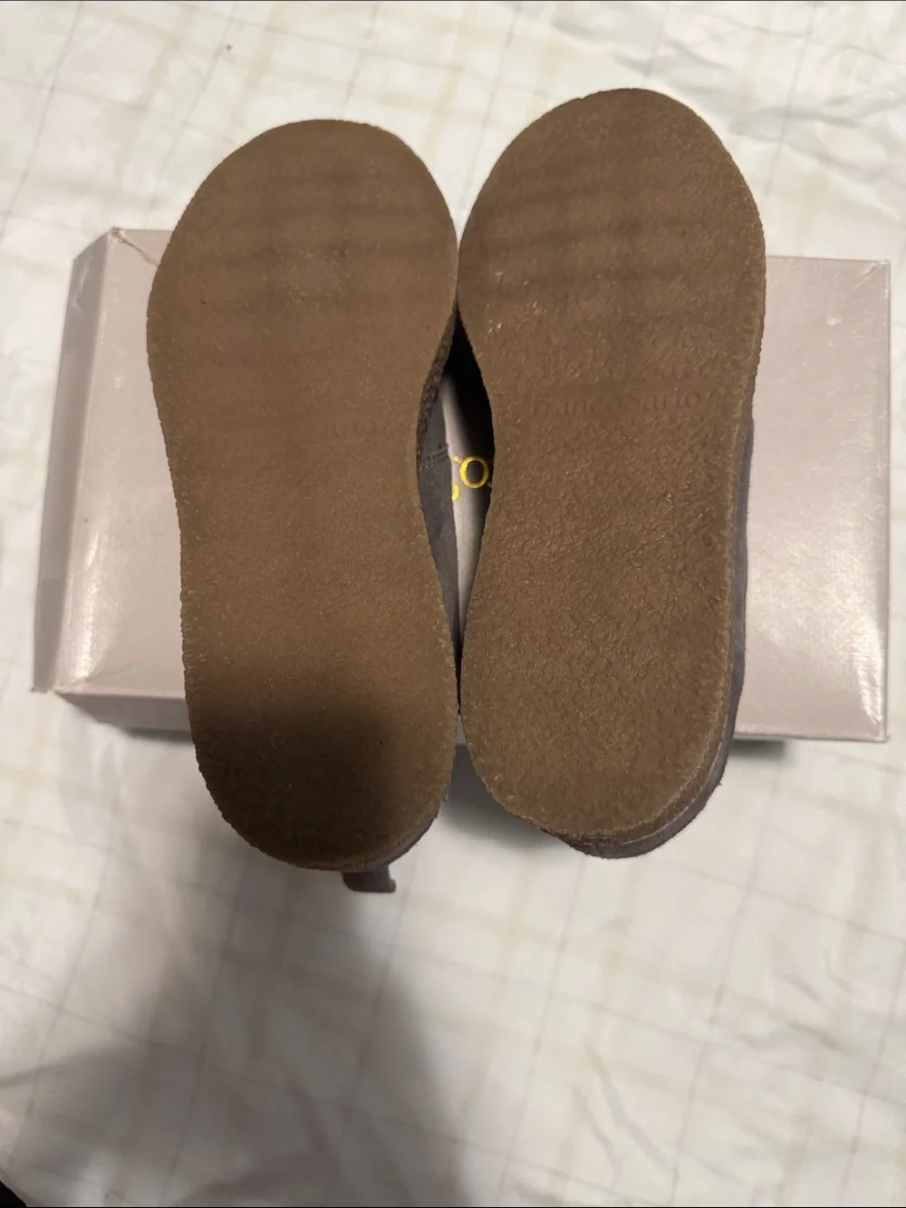 Suede Slip-On Platform Shoes in Charcoal Gray